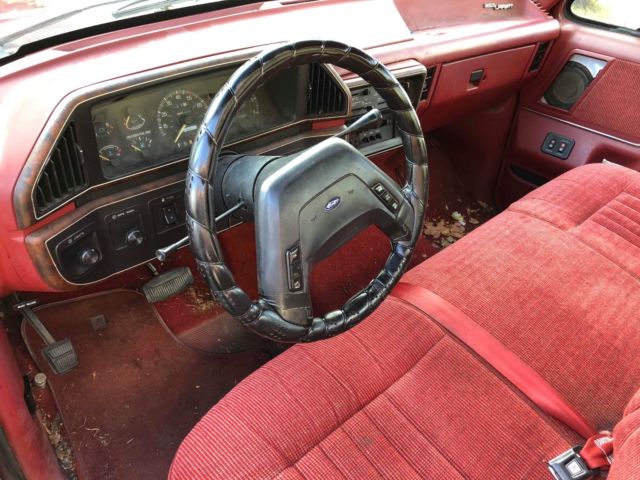 1988 Red Ford F-150 Standard Cab Pickup