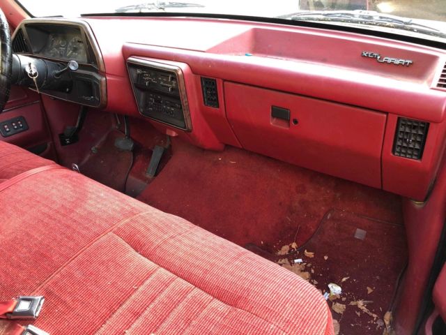 1988 Red Ford F-150 Standard Cab Pickup