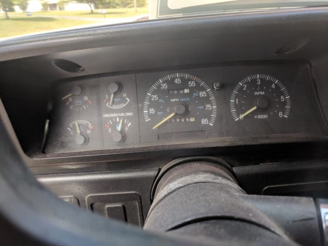 1988 Red Ford F-150 Standard Cab Pickup