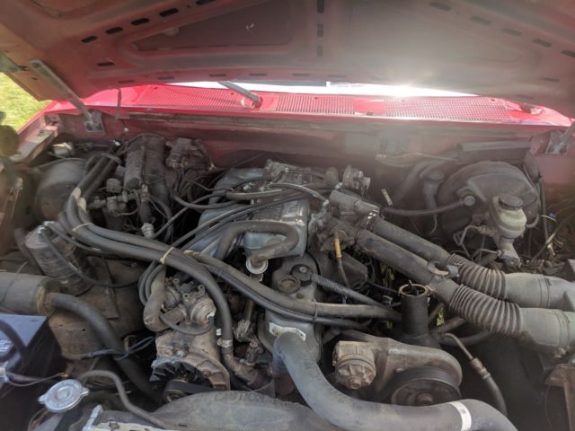 1988 Red Ford F-150 Standard Cab Pickup