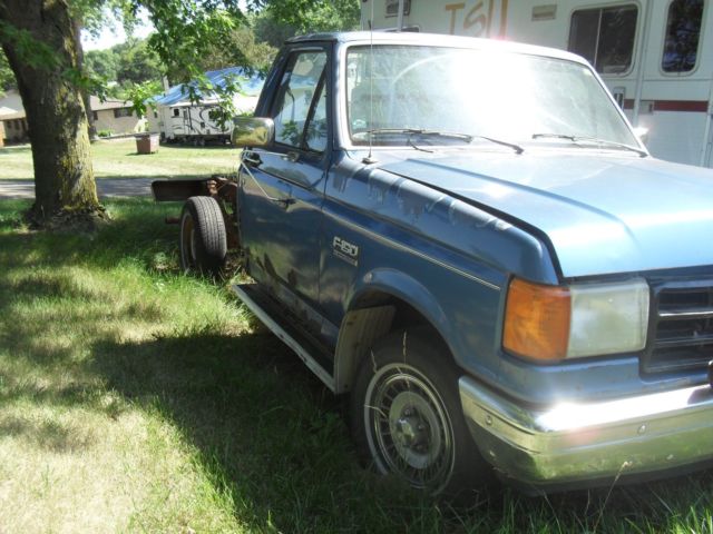 1988 Blue Ford F-150 Standard Cab Pickup