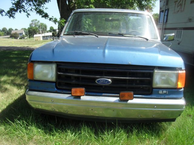 1988 Blue Ford F-150 Standard Cab Pickup