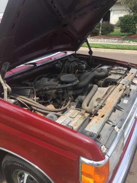 1988 Burgundy Ford F-150 Standard Cab Pickup