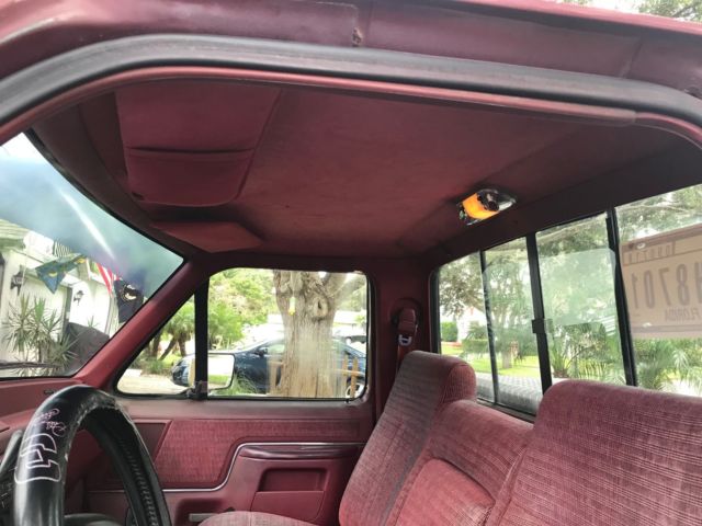 1988 Red Ford F-150 Standard Cab Pickup