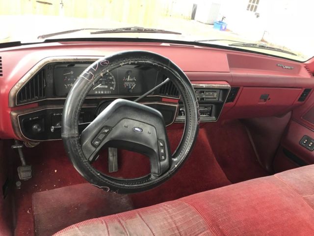 1988 Red Ford F-150 Standard Cab Pickup