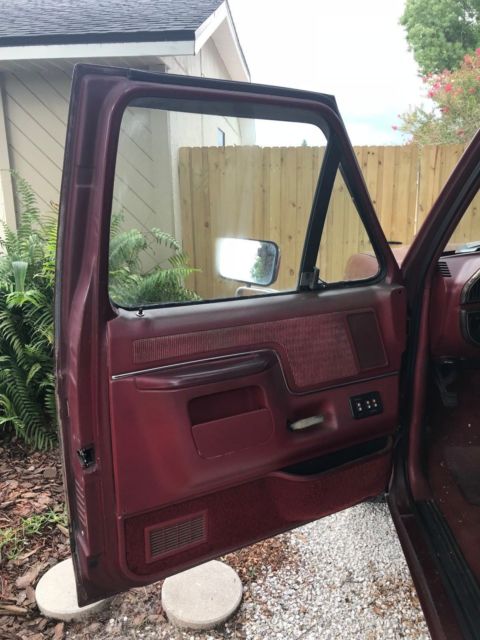 1988 Red Ford F-150 Standard Cab Pickup