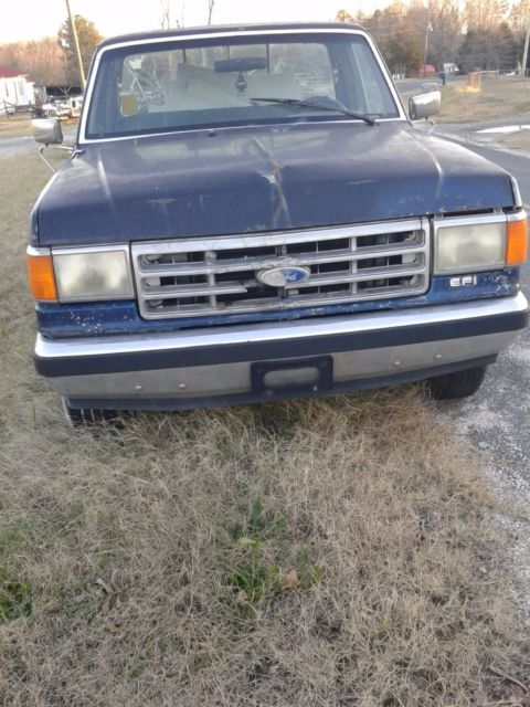 1988 Blue Ford F-150 Extended Cab Pickup