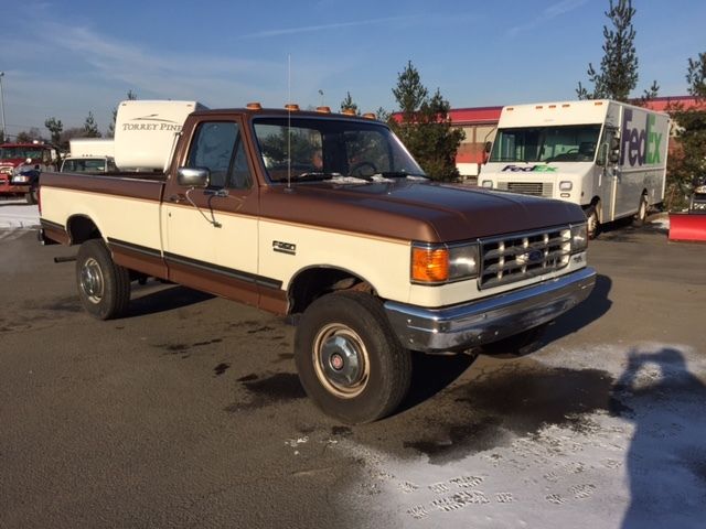 1988 Brown Ford F-250 Standard Cab Pickup