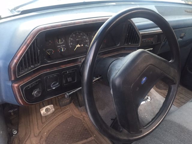 1988 Blue Ford F-250 Standard Cab Pickup