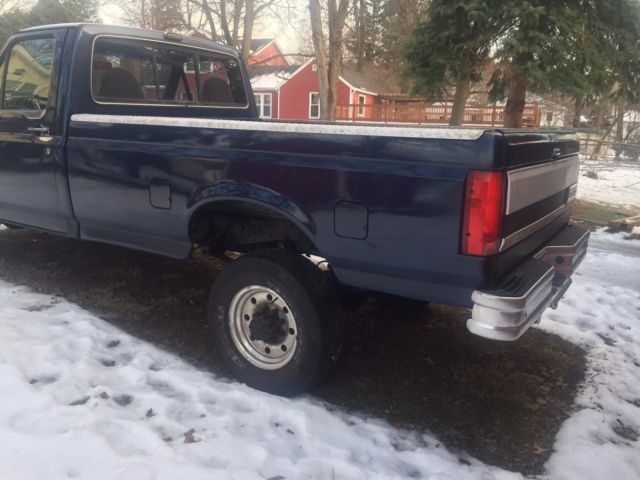 1988 Blue Ford F-250 Standard Cab Pickup