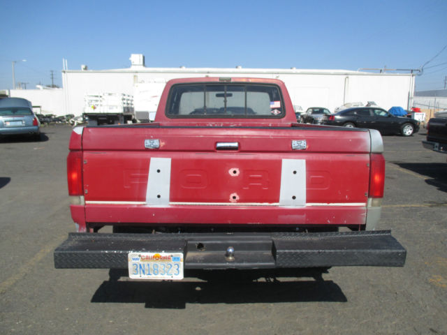 1988 Red Ford F-250