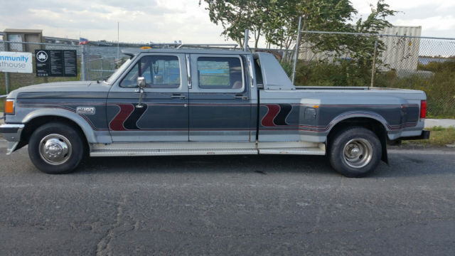 1988 Gray Ford F-350 Crew Cab Pickup