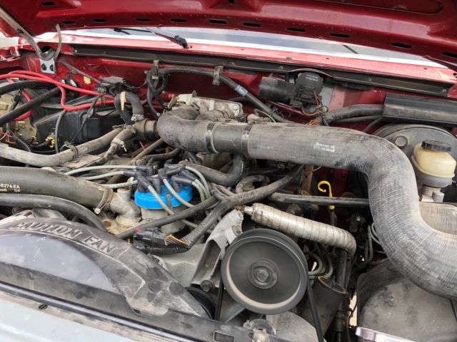 1988 Red Ford F-350 Standard Cab Pickup