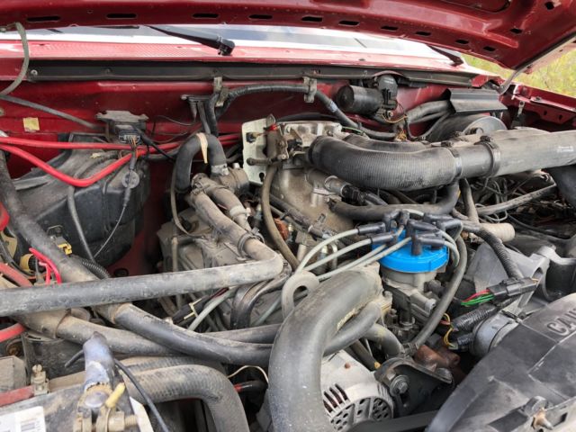 1988 Red Ford F-350 Standard Cab Pickup