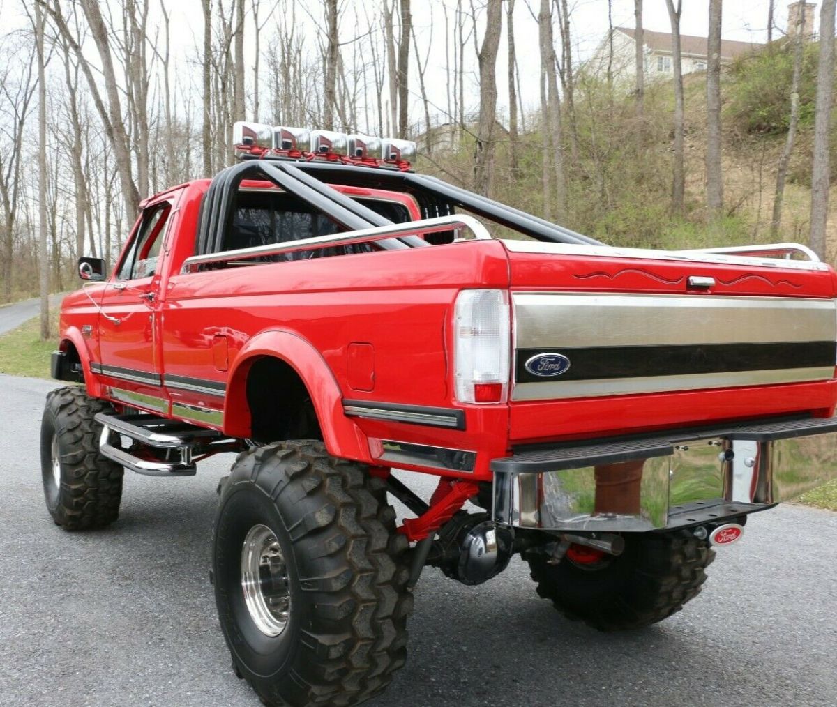 1988 Red Ford 1 Ton Pickup Standard Cab Pickup