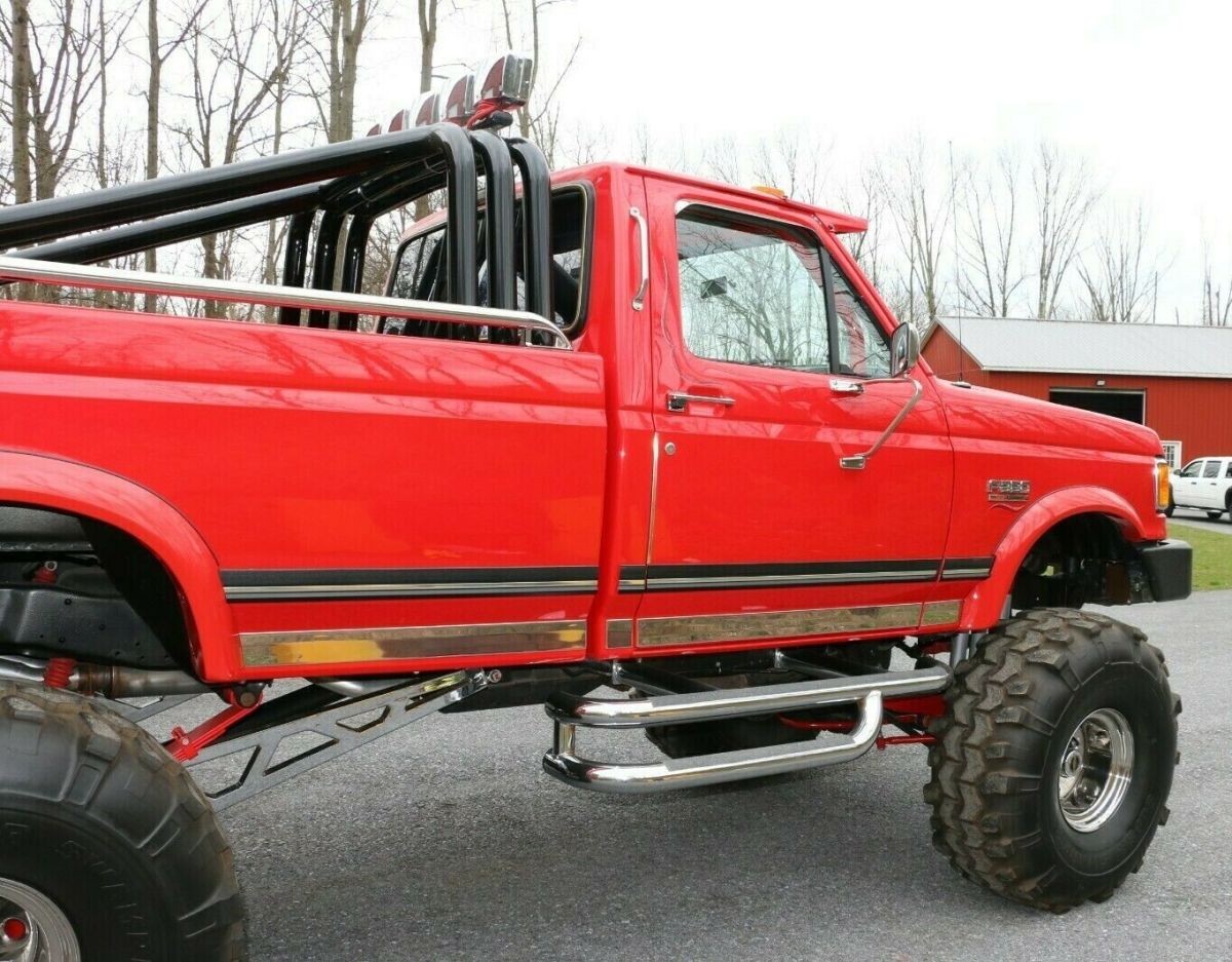 1988 Red Ford 1 Ton Pickup Standard Cab Pickup
