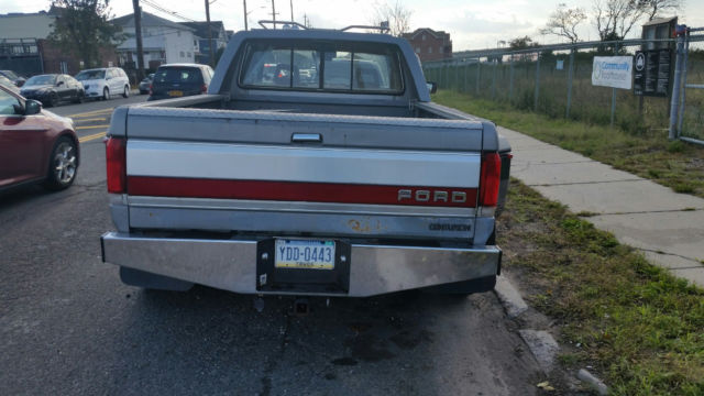 1988 Gray Ford F-350 Crew Cab Pickup