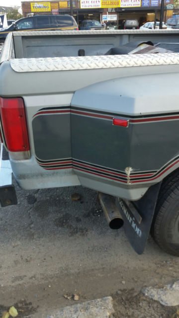 1988 Gray Ford F-350 Crew Cab Pickup