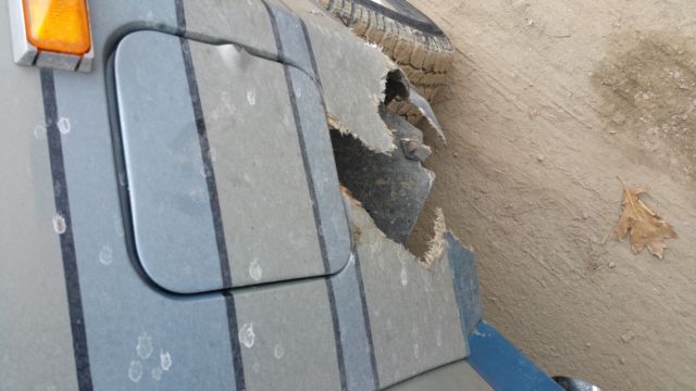 1988 Blue Ford F-350 Extended Cab Pickup