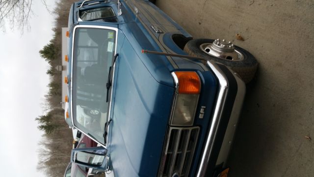 1988 Blue Ford F-350 Extended Cab Pickup