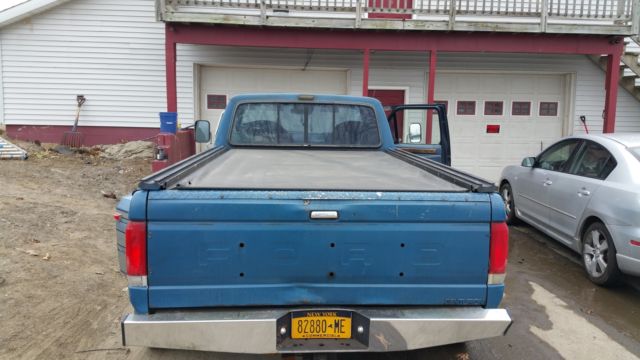 1988 Blue Ford F-350 Extended Cab Pickup