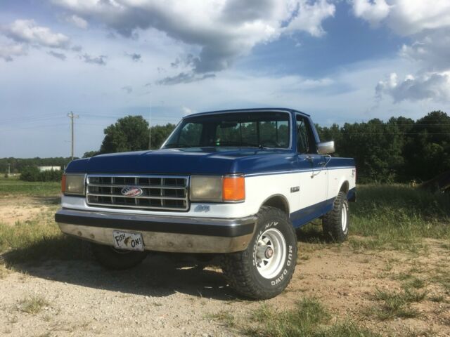 1988 Blue Ford F-150 Extended Cab Pickup