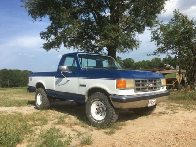 1988 Blue Ford F-150 Extended Cab Pickup