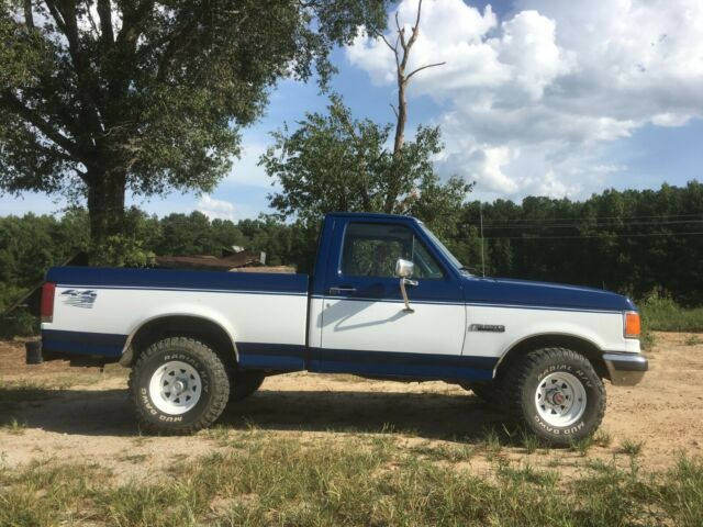 1988 Blue Ford F-150 Extended Cab Pickup