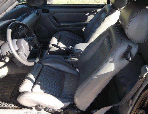 1988 Black Ford Mustang Convertible