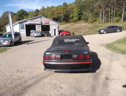1988 Black Ford Mustang Convertible