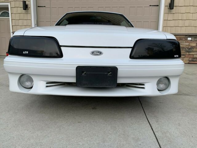 1988 White Ford Mustang Hatchback