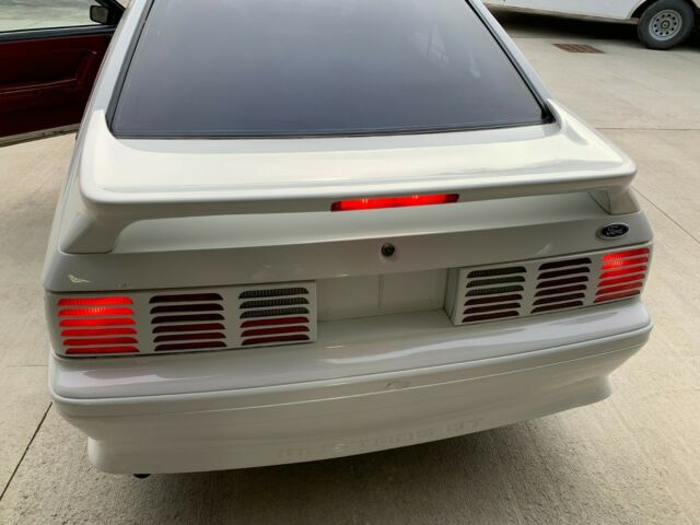 1988 White Ford Mustang Hatchback