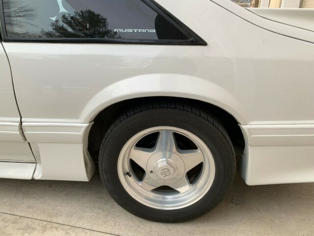1988 White Ford Mustang Hatchback