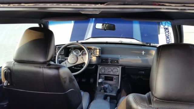 1988 Blue Ford Mustang Hatchback