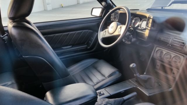 1988 Blue Ford Mustang Hatchback