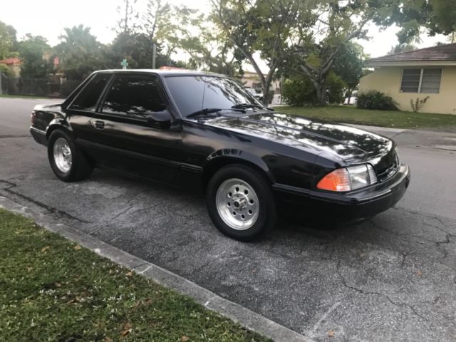 1988 Black Ford Mustang 2 door