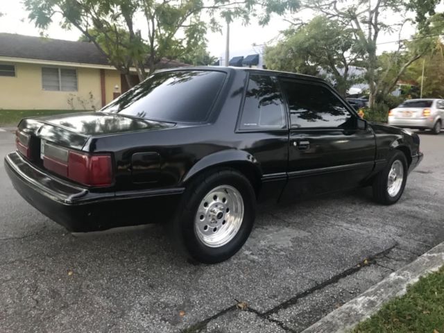 1988 Black Ford Mustang 2 door