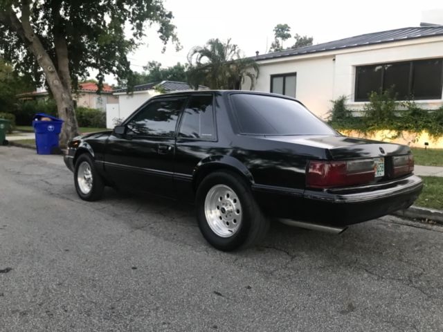1988 Black Ford Mustang 2 door