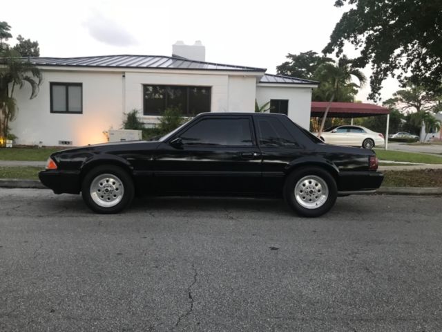 1988 Black Ford Mustang 2 door