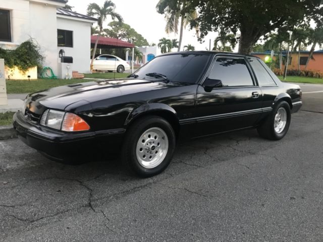 1988 Black Ford Mustang 2 door
