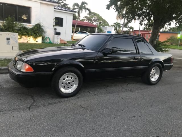 1988 Black Ford Mustang 2 door