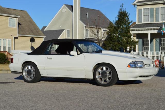 1988 White Ford Mustang Convertible