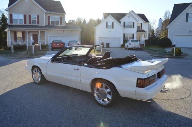1988 White Ford Mustang Convertible
