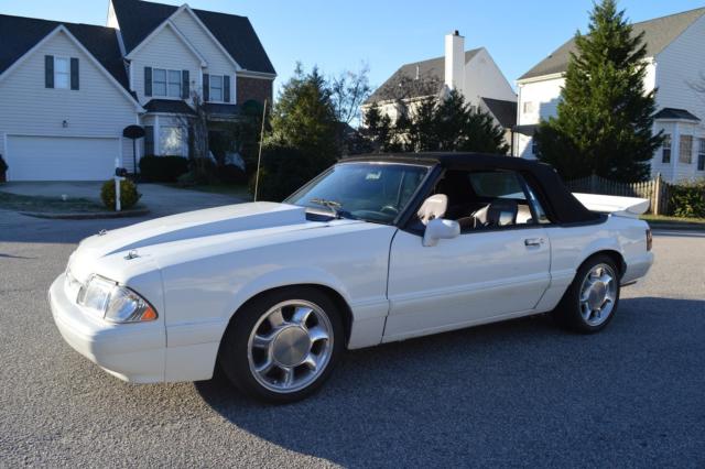 1988 White Ford Mustang Convertible