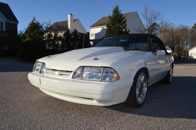 1988 White Ford Mustang Convertible