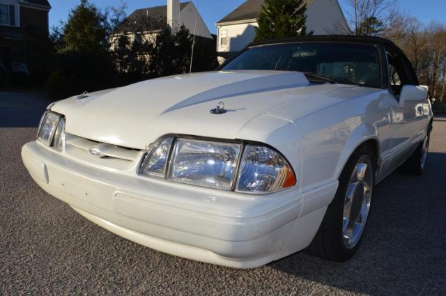1988 White Ford Mustang Convertible