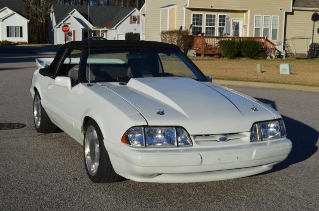 1988 White Ford Mustang Convertible