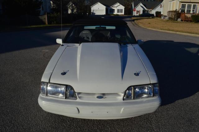 1988 White Ford Mustang Convertible