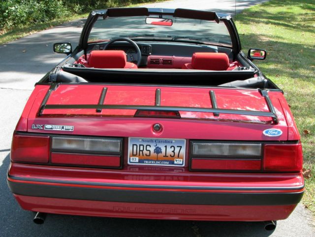 1988 Red Ford Mustang
