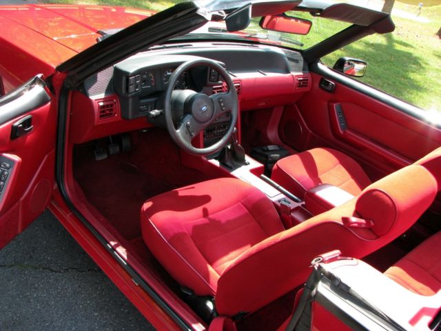 1988 Red Ford Mustang